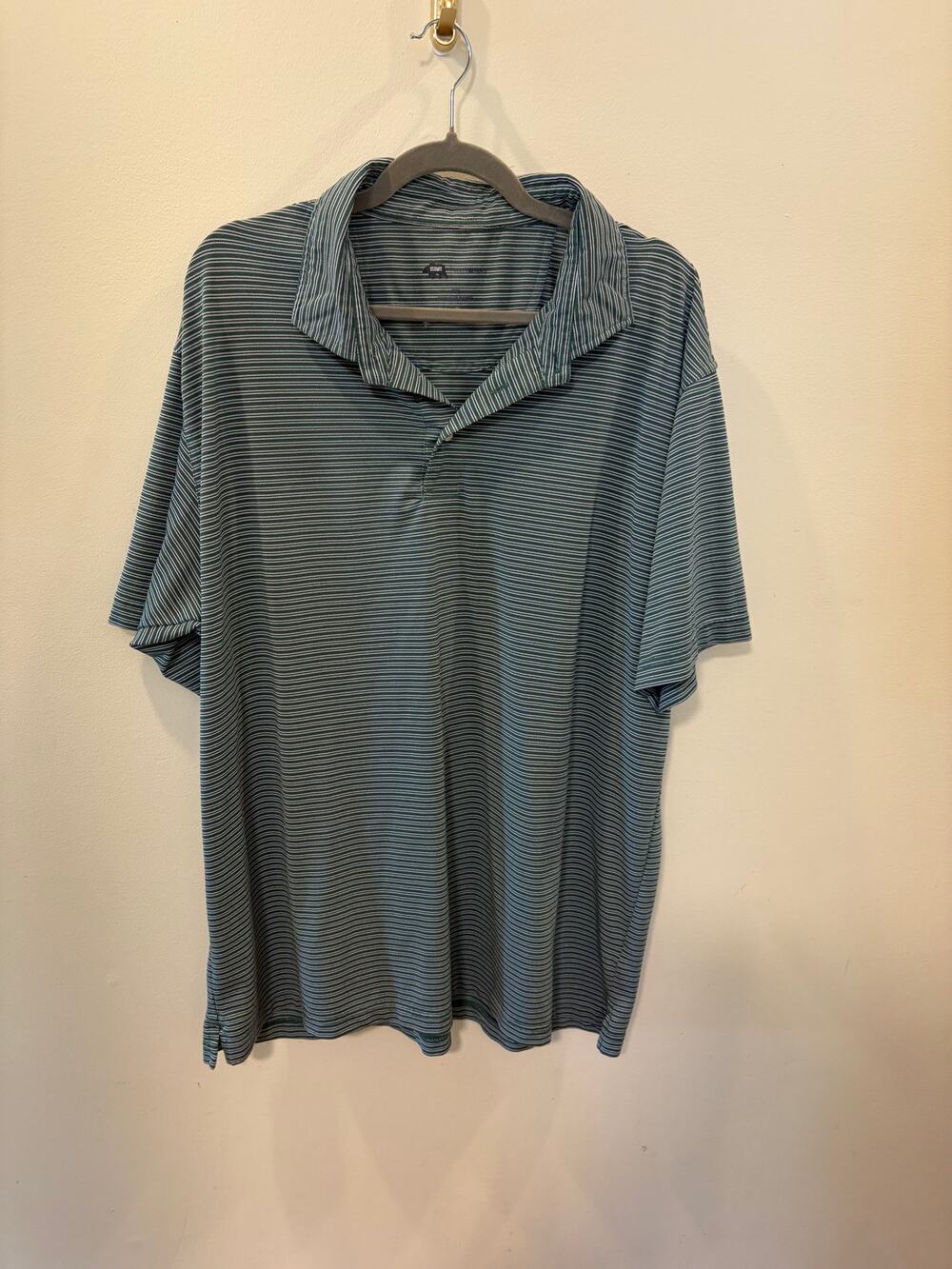 Onward Reserve Performance Polo | [add size] | Green Multi-Stripe